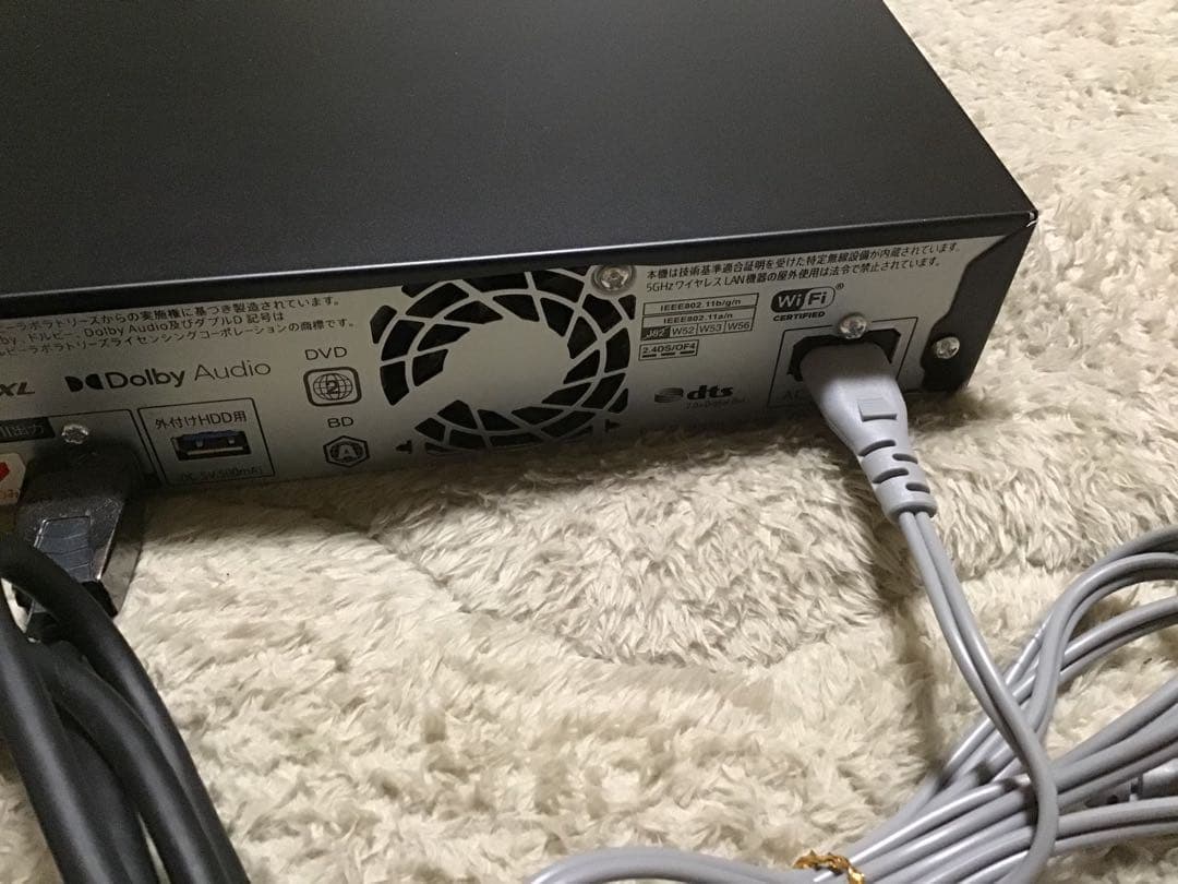 SHARP 4K BDレコーダー　型番4B-C20DW3 2021年度製