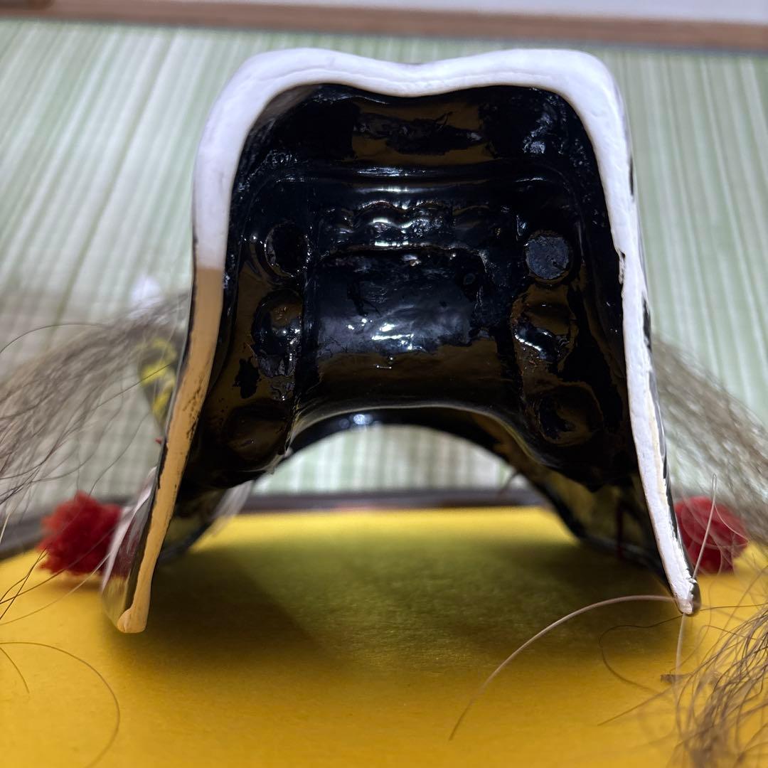 石見神楽面　般若　鬼　男　お面　能面　壁掛け　角　置物　レトロ　工芸品