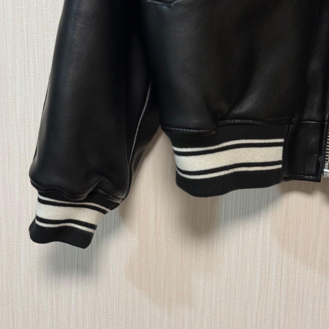 完売品 AVIREX XLARGE コラボ ブラック黒色 レザージャケット