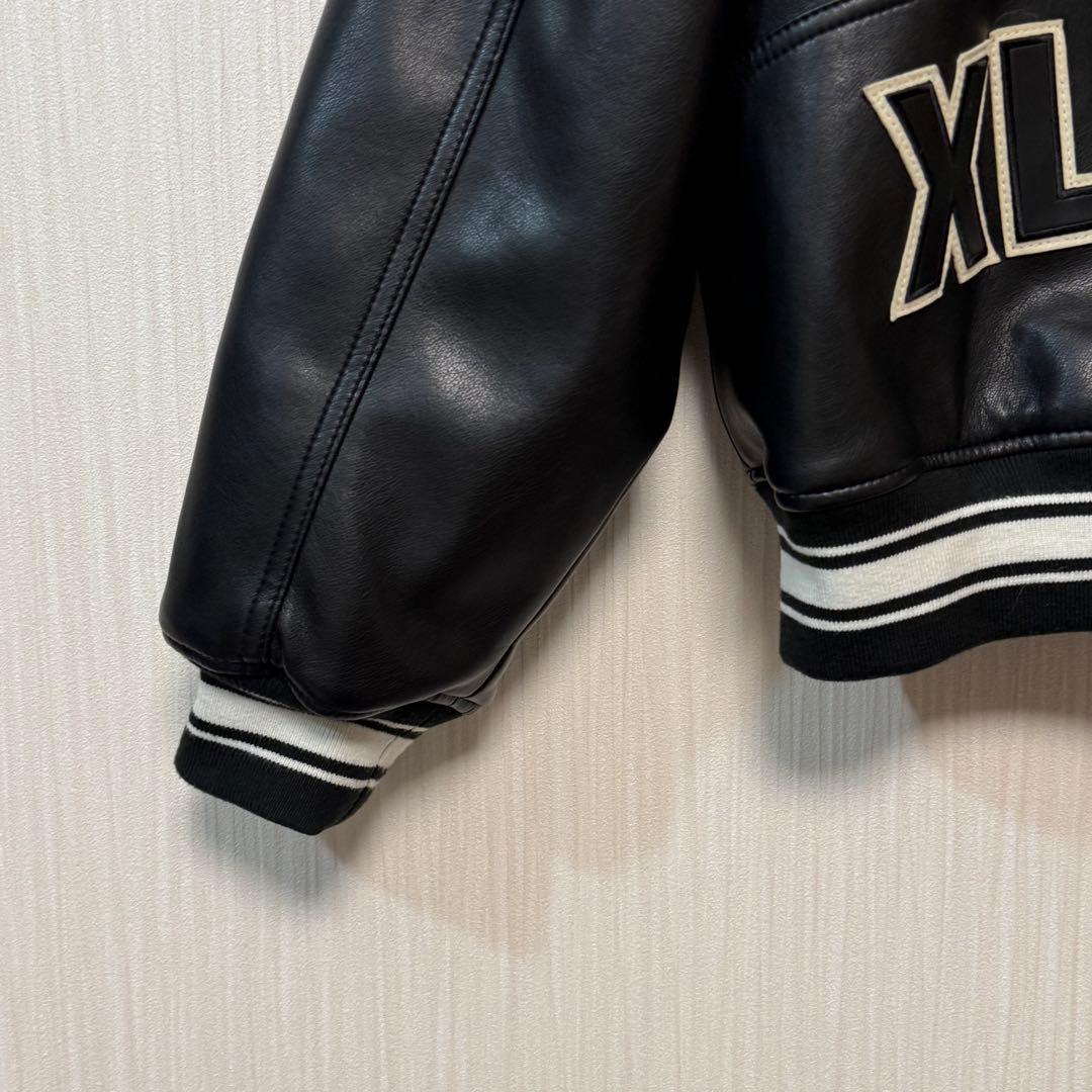 完売品 AVIREX XLARGE コラボ ブラック黒色 レザージャケット