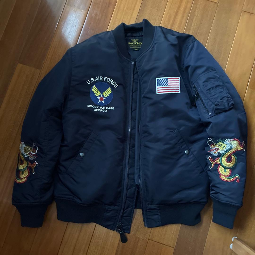 HOUSTON U.S. AIR FORCE MA-1ジャケット L