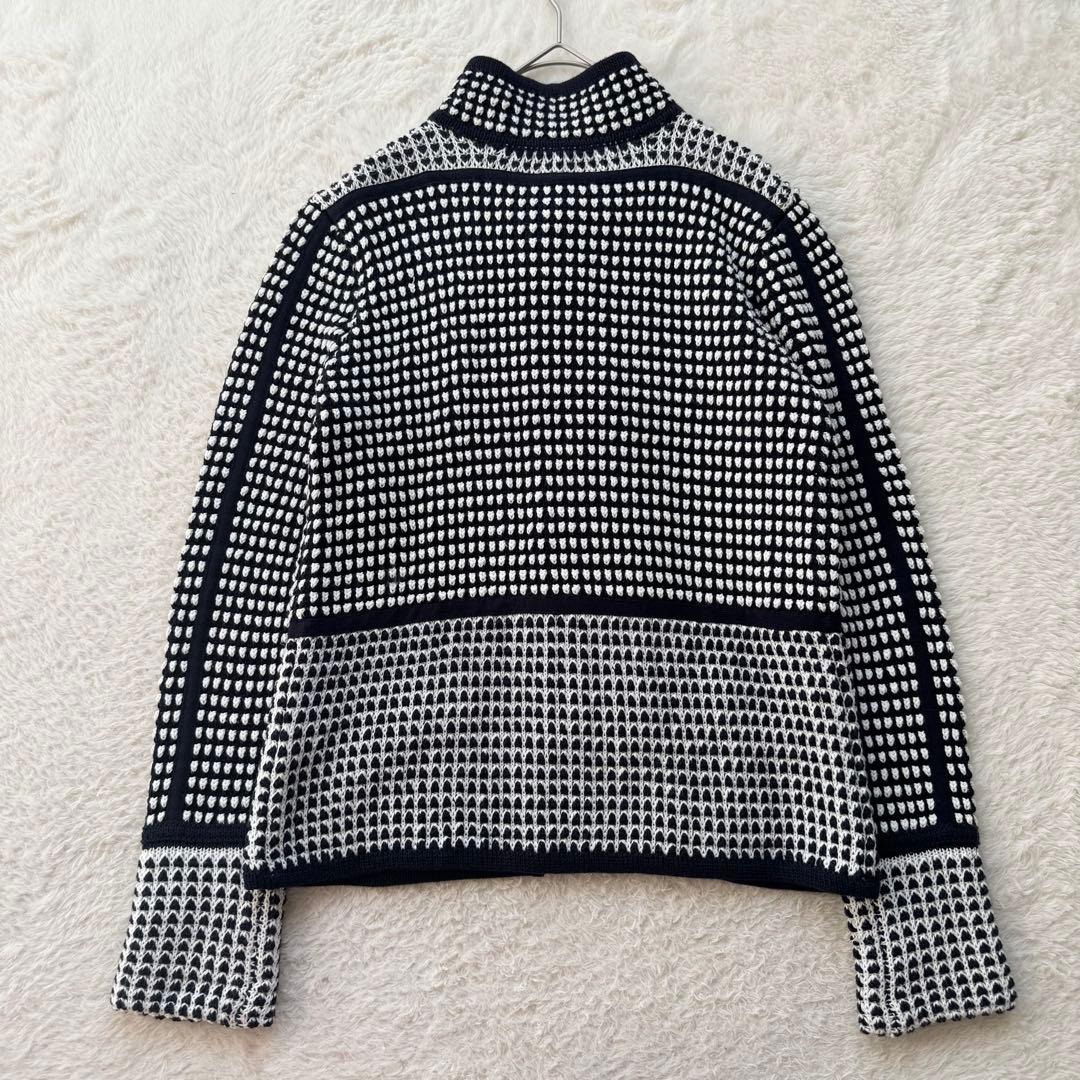 ダブルスタンダードクロージング ニットブルゾン　ジャケット スタンドカラー