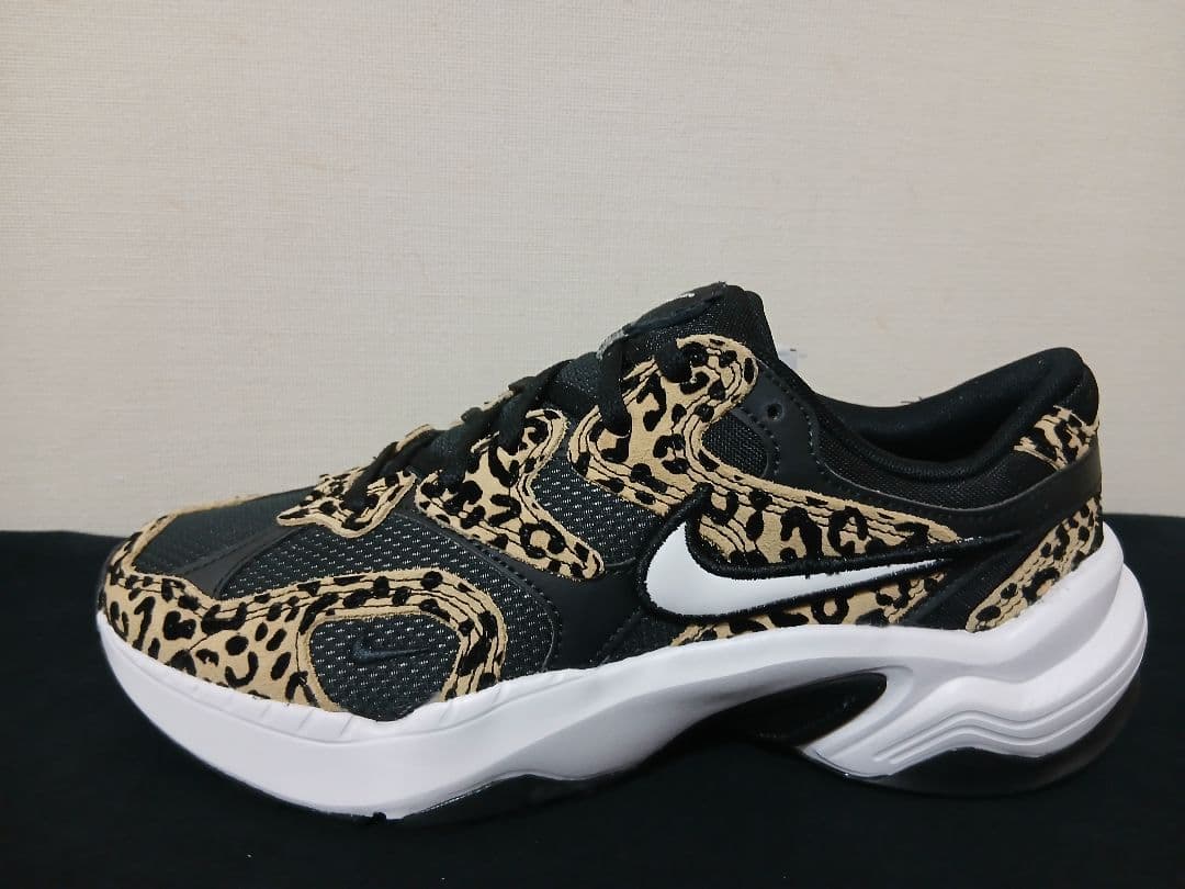 新品25cmNIKEナイキ AL8ブラックヒョウレオパード