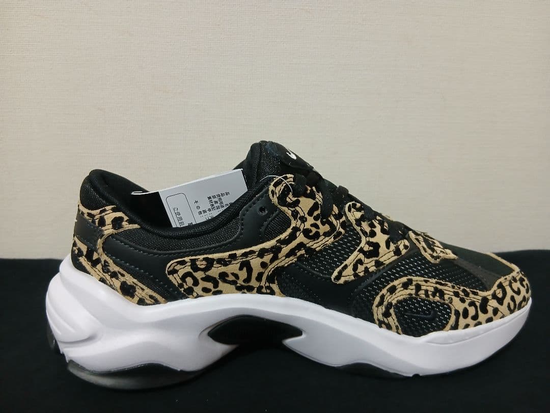新品25cmNIKEナイキ AL8ブラックヒョウレオパード