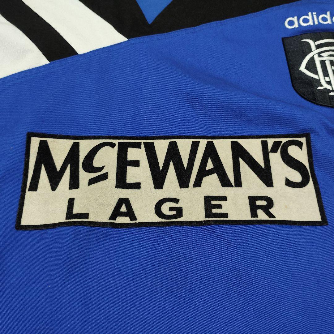 激レア‼️90s adidas レンジャーズ　ドリルトップジャージ L 青/黒