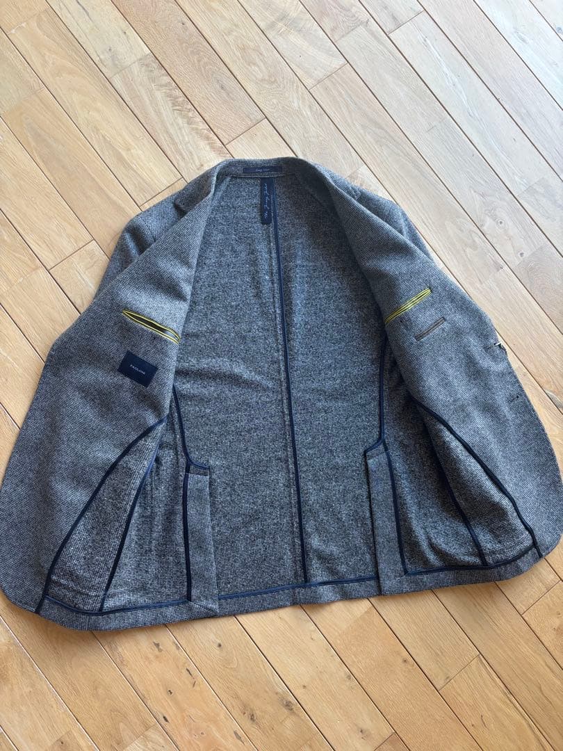 未使用 PAOLONI パオローニ ウールイージージャケット 48 グレー