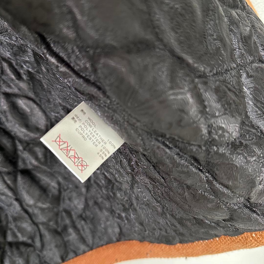 calee 襟レザー 中綿 ジャケット ネイティブ アメカジ バイカー