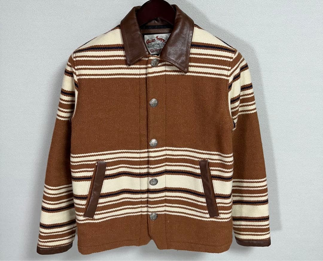 calee 襟レザー 中綿 ジャケット ネイティブ アメカジ バイカー