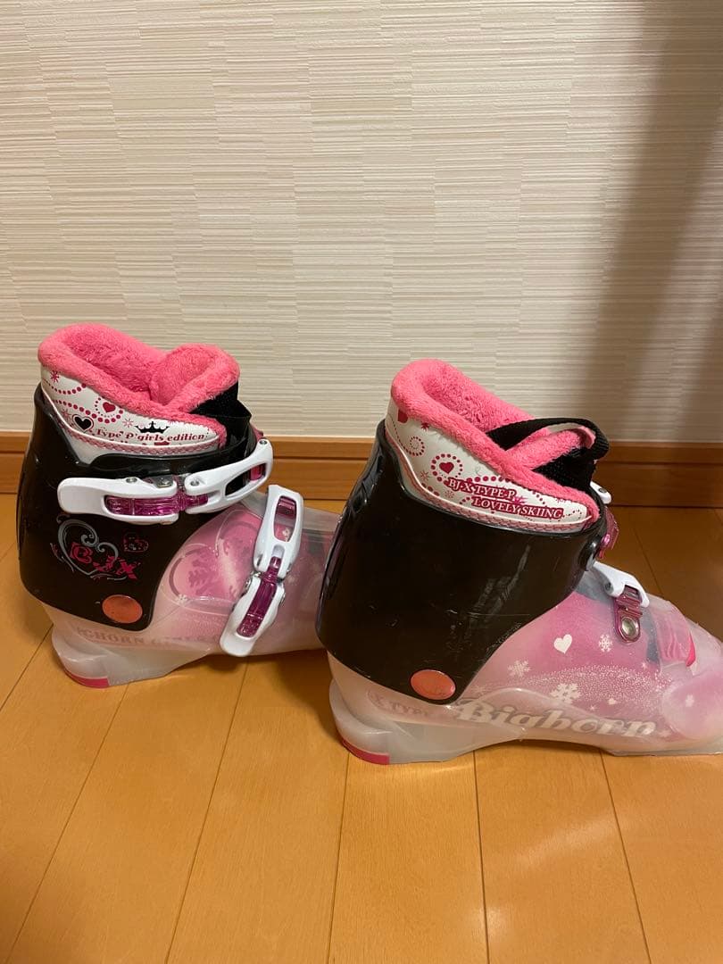 スキー板110cmセット　ストックブーツ付　KAZAMA 子供ジュニアキッズ