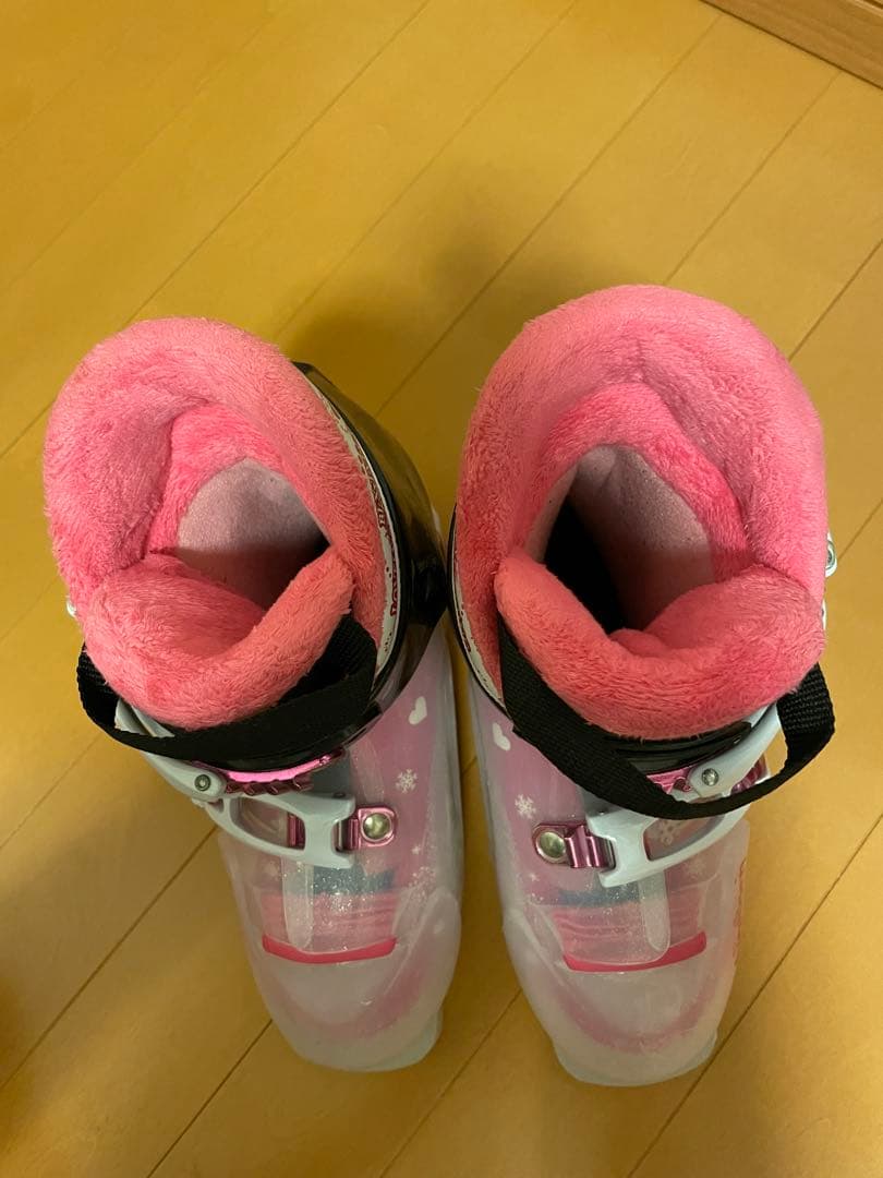 スキー板110cmセット　ストックブーツ付　KAZAMA 子供ジュニアキッズ