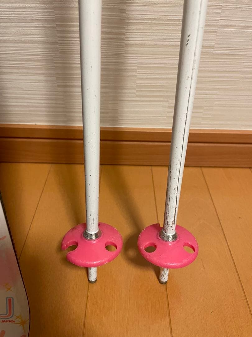 スキー板110cmセット　ストックブーツ付　KAZAMA 子供ジュニアキッズ