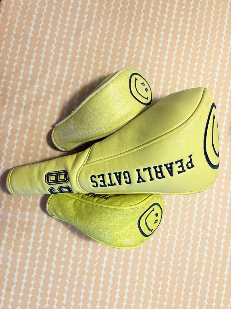 PEARLY GATES キャディバッグ ＆ヘッドカバーセット89 イエロー