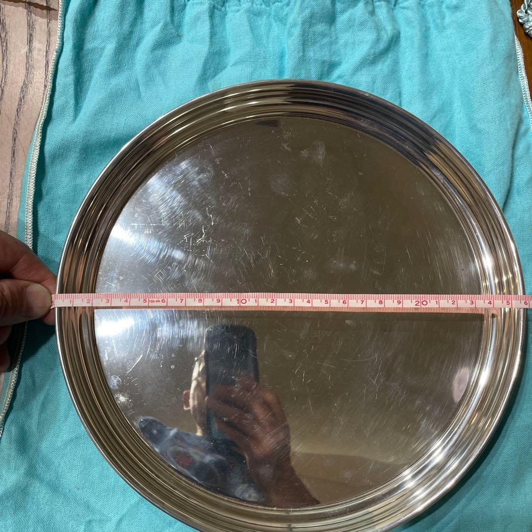 ◯　Tiffany & Co. Pewter トレー 直径 26cm