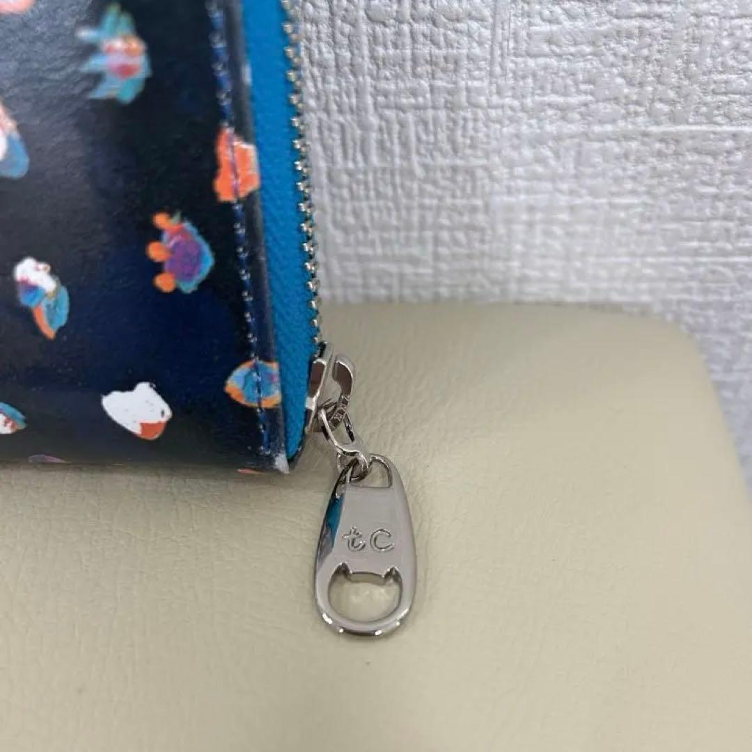 ツモリチサト キャリー カラフルレオパード ラウンドファスナー長財布