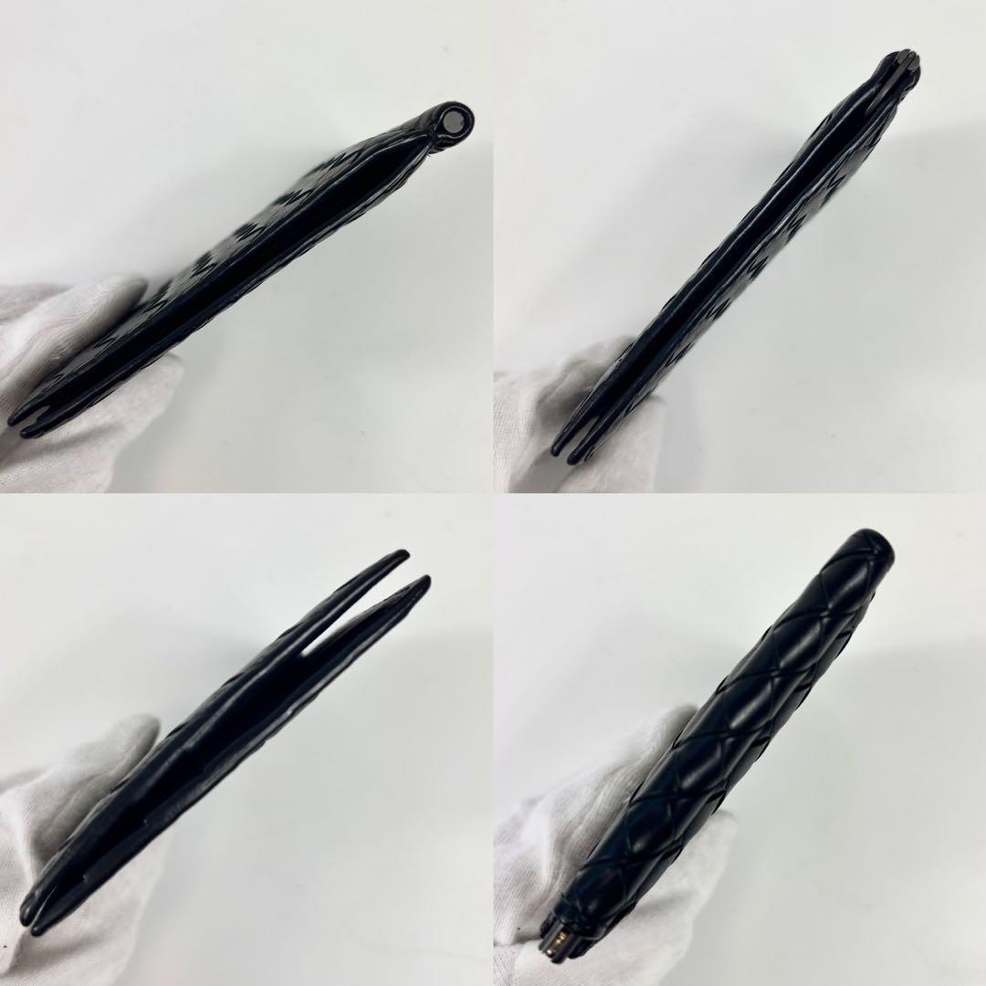 ボッテガヴェネタ イントレチャート 二つ折り財布 マネークリップ ブラック 黒