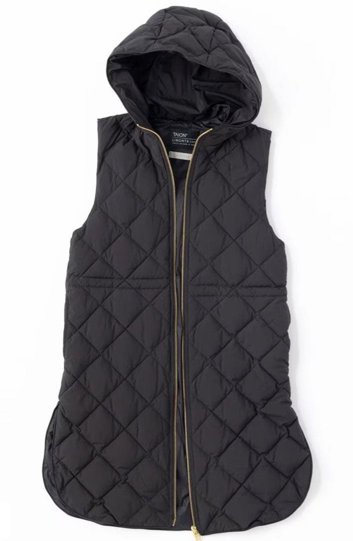 【TAION×UNFILO 】フード付きジレ　ブラック　　　Sサイズ