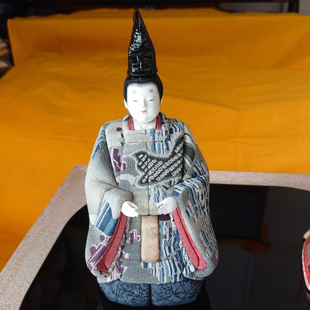 古布ちりめん木目込人形\"陽光立雛