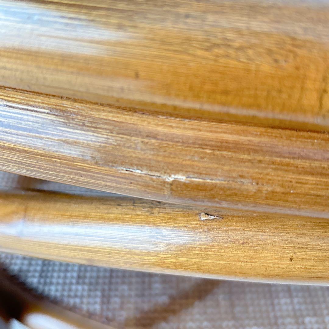 オールド 小泉】ガラストップ 籐 ラタンテーブル　　センターテーブル レトロ