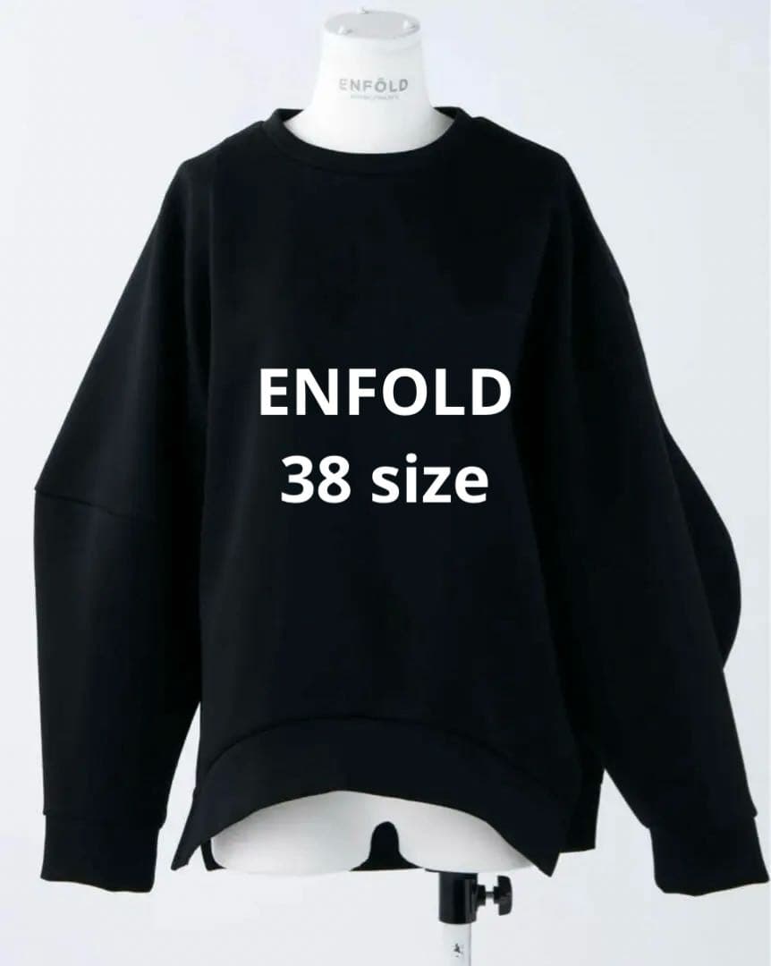 トップス ENFOLD ASYMMETRY- SLEEVE PULLIVER