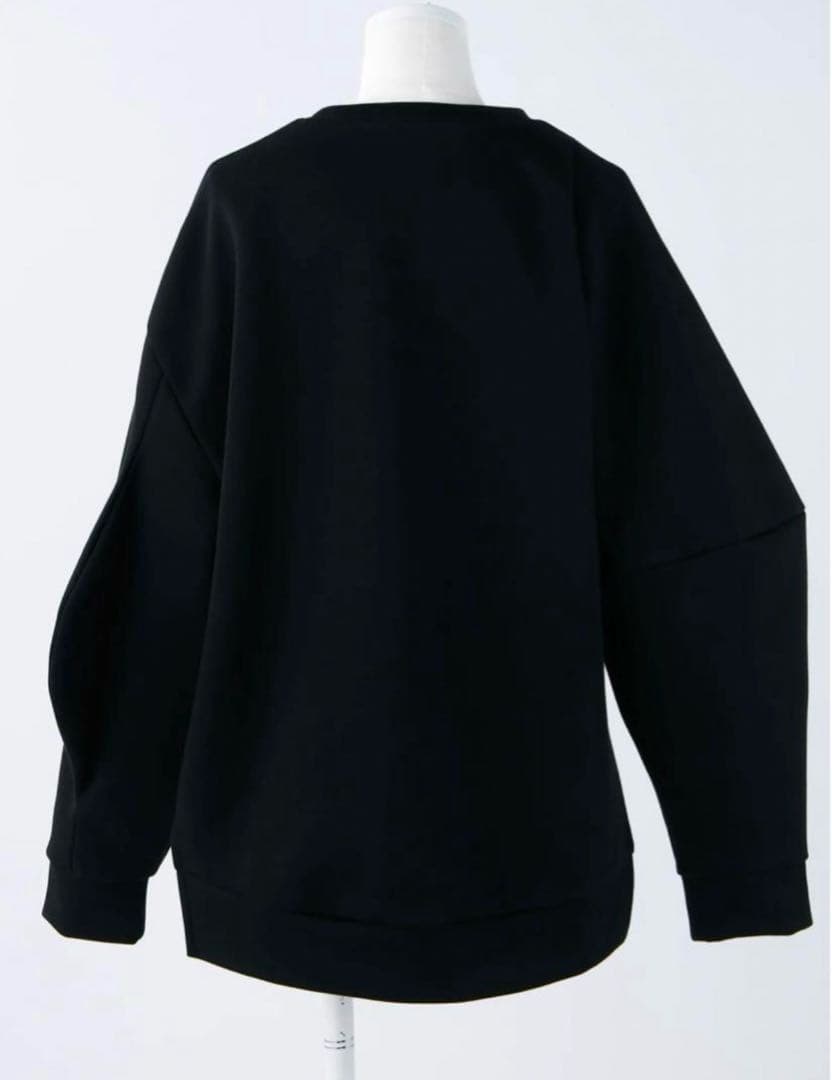 トップス ENFOLD ASYMMETRY- SLEEVE PULLIVER