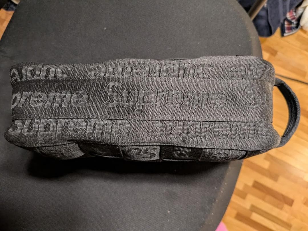 極美品 24AW Supreme Woven Large Pouch Black