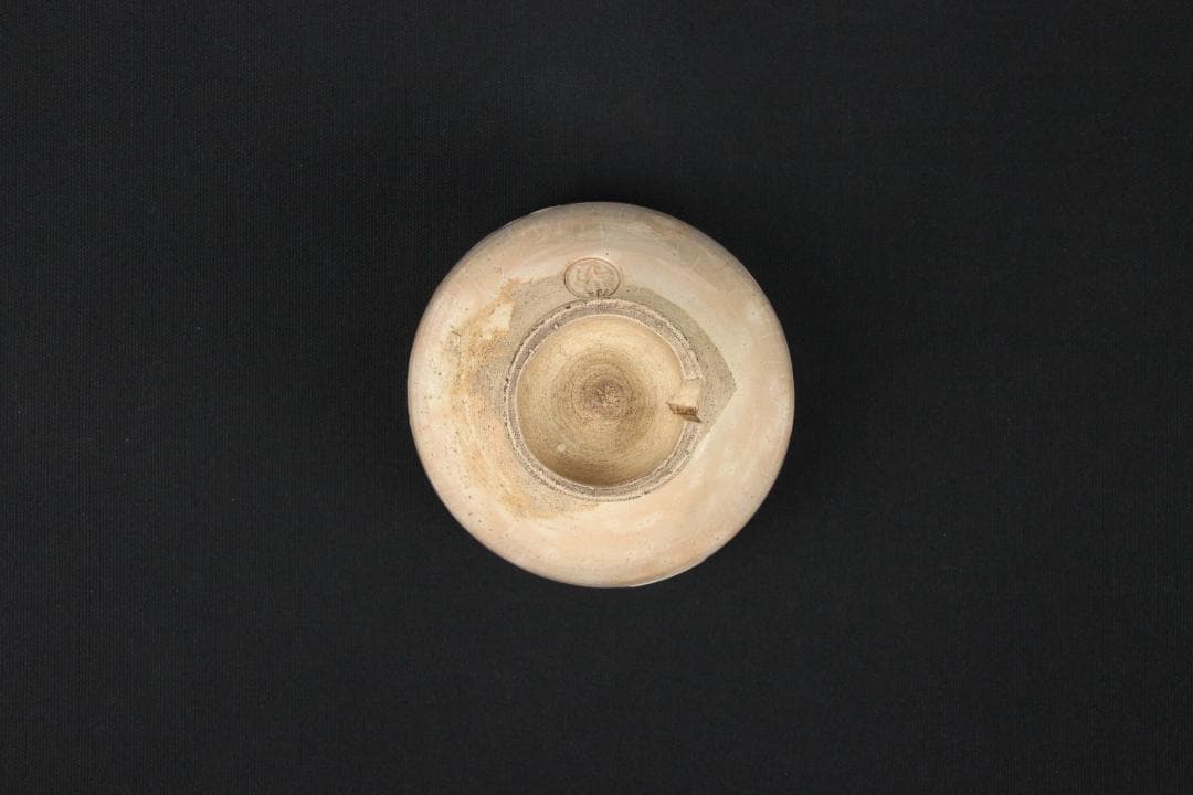 萩焼 三島茶碗 十三代坂田泥華 萩茶碗 抹茶椀 茶器 箱付き 　Eo21-33