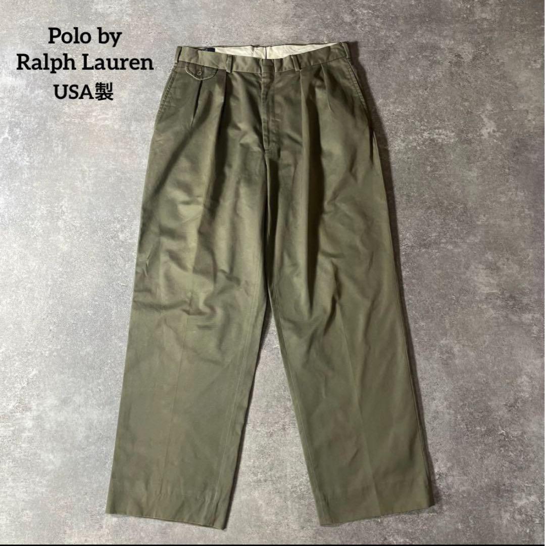 90s USA製 W34 Polo by Ralph Lauren チノパン