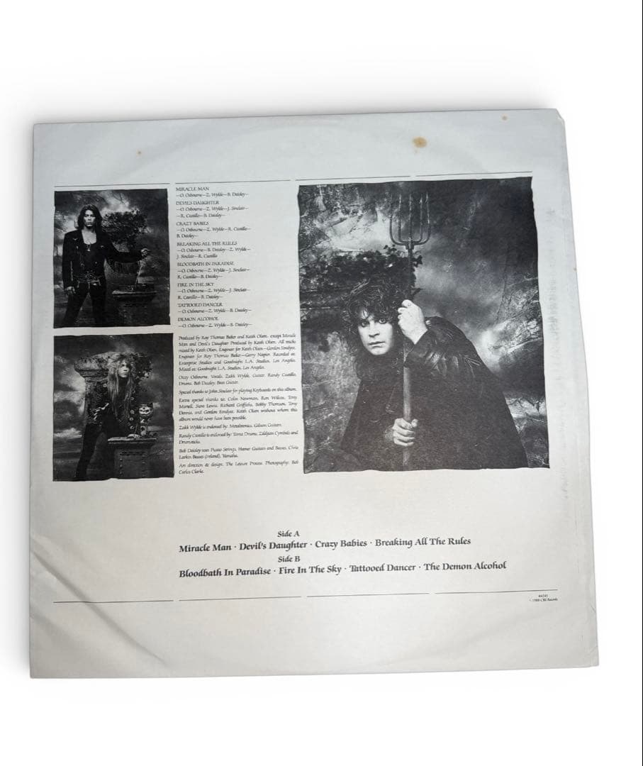 洋楽 Ozzy Osbourne LP No Rest For The Wicked