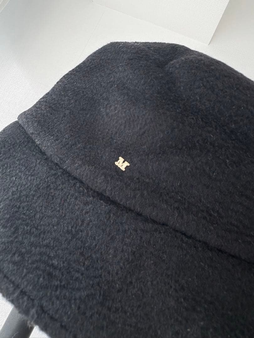 MaxMara マックスマーラ　テディベア　フィドゥーチャ　バケットハット 黒