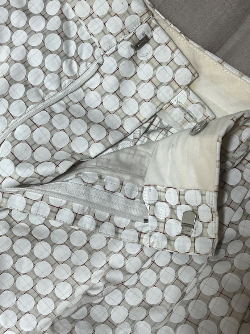 BLESS ホワイト ドットパンツ