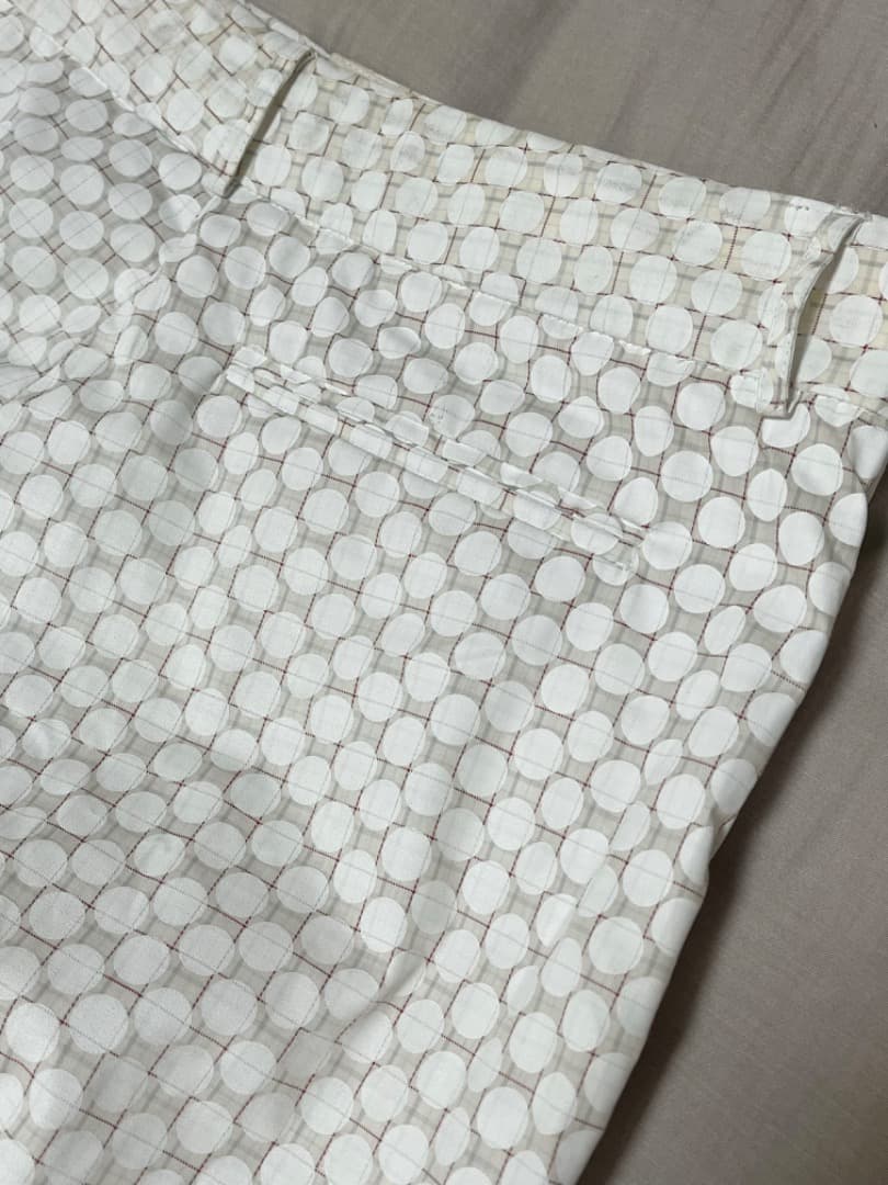 BLESS ホワイト ドットパンツ