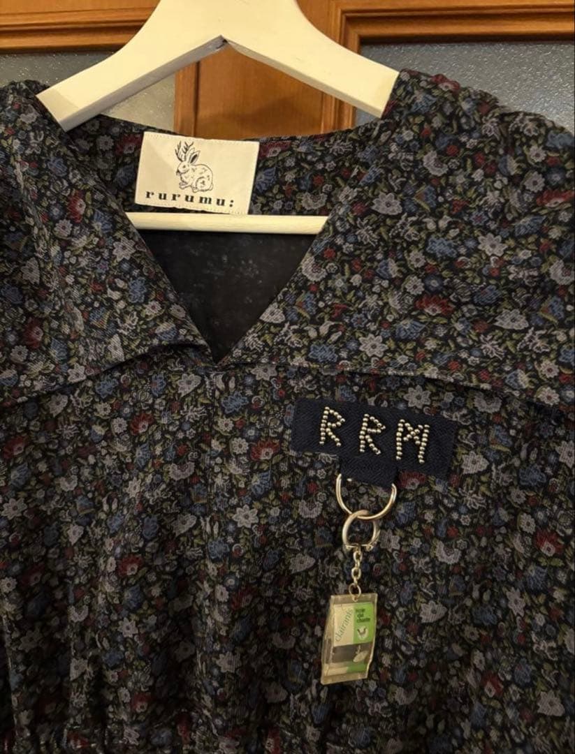 ワンピース drawstring flower printed mini dress