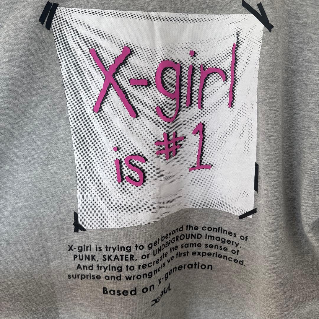 X-girl✩.*˚ フラッグビッグスウェットトップス