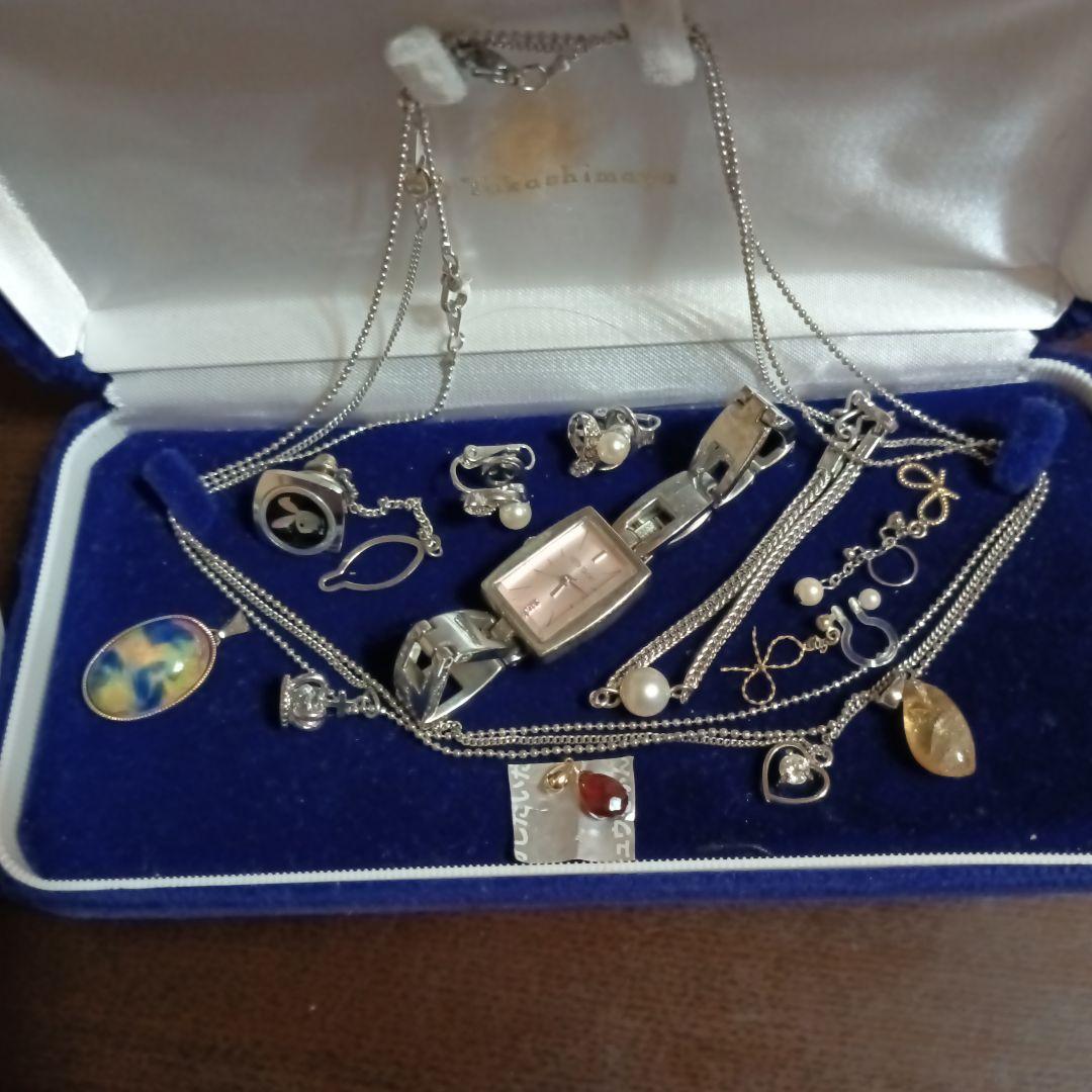 遺品生前整理アクセサリー纏 K18ルビートップSilverトップ、ミラ・ショーン