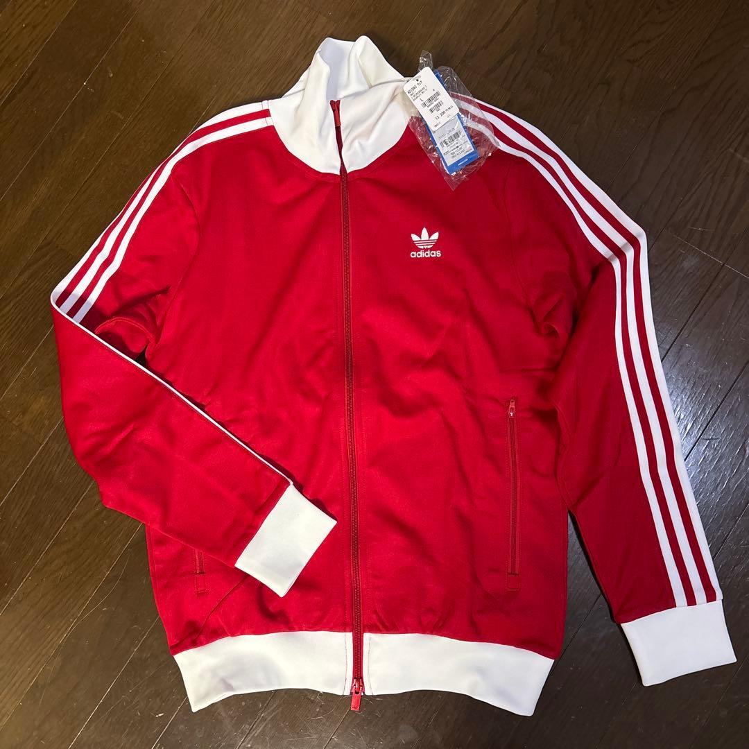 adidas アディダス　トラックジャケット　ベッケンバウアー　レッド　ホワイト