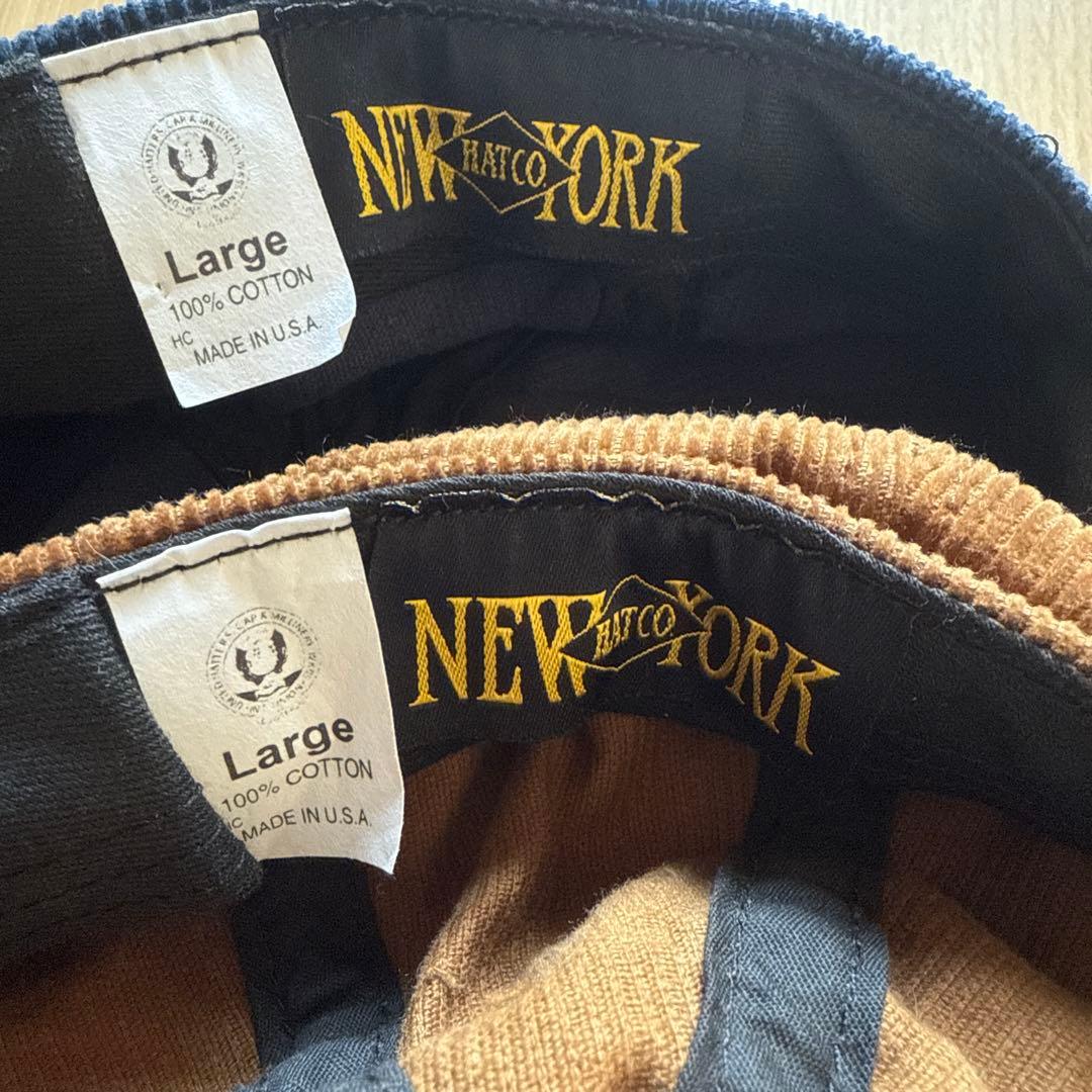 NEW YORK HATニューヨークハットコーデュロイキャスケット2色　USA