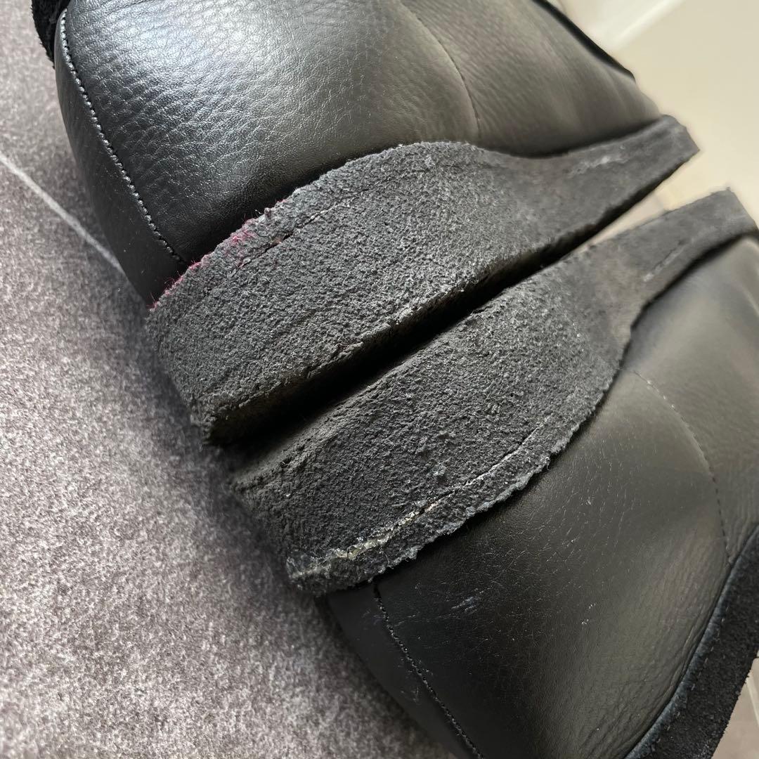 BEAMS LIGHTS 別注 ワラビーレザーLOW SP パドモア 黒 7