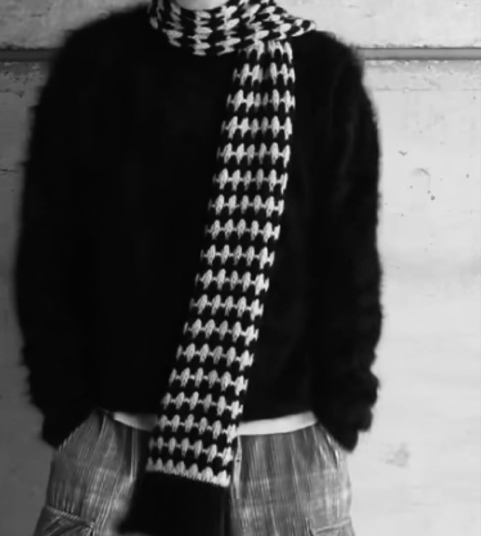 新品　RAF SIMONS アルパカ　ツイードマフラー