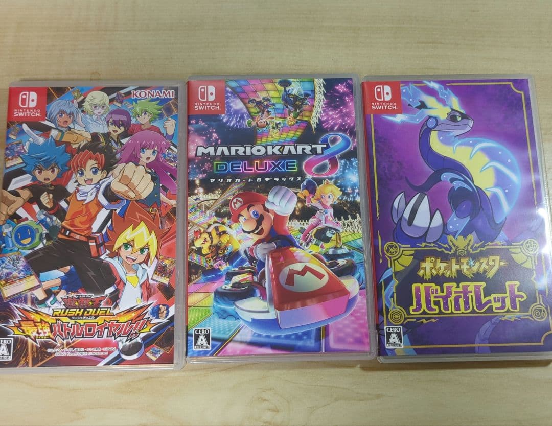 Switch ソフト マリオカート8デラックス ポケモン バイオレット 他1品