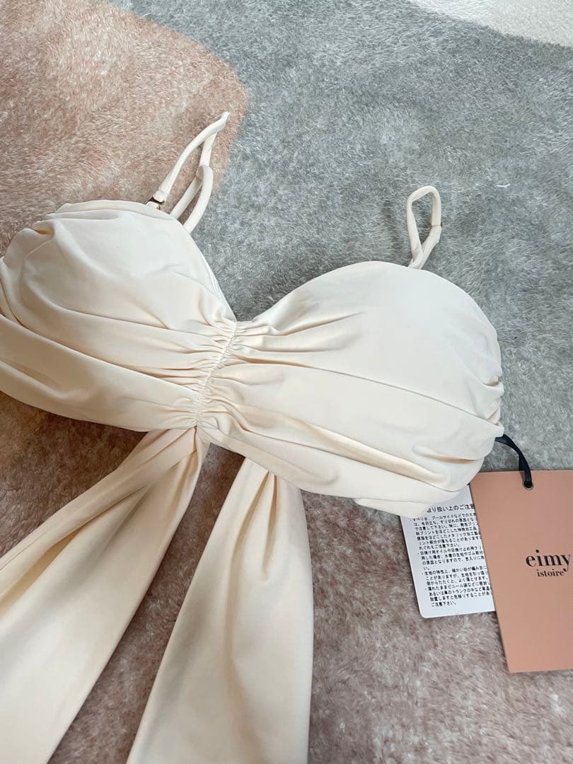 新品eimy istoireエイミーイストワール　リボンバンドゥトップス　水着