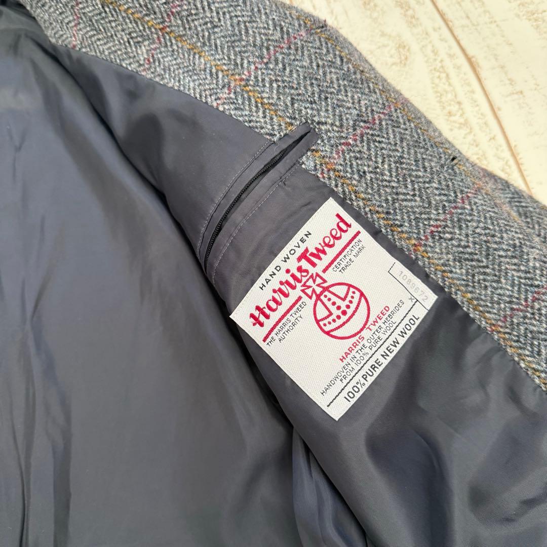 【COLLTER】ハリスツイード　ヘリンボーンカントリージャケット　ノーフォーク