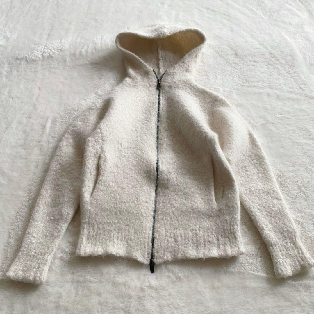 トゥモローランド　カシミヤ　アルパカ　ニットパーカー　ダブルジップ