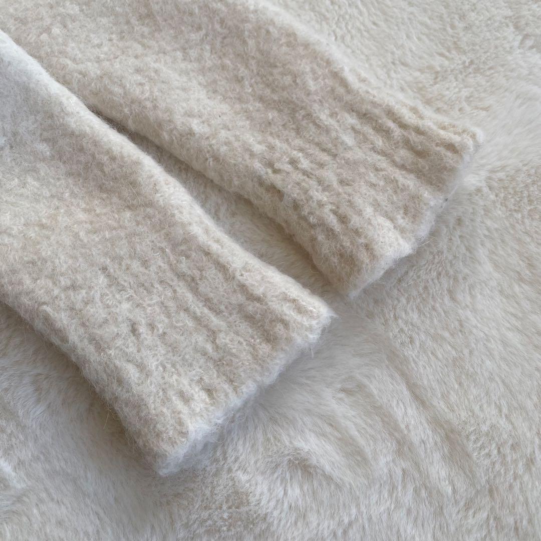 トゥモローランド　カシミヤ　アルパカ　ニットパーカー　ダブルジップ