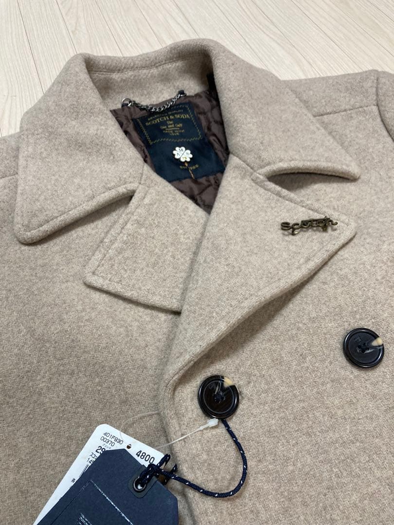 新品！SCOTCH&SODA スコッチ&ソーダ ピーコート M 定価37000円
