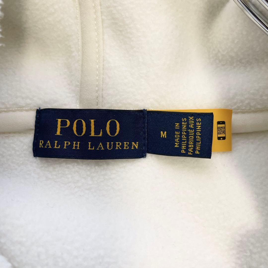 極美品✨ポロラルフローレン ボアパーカー フリース ビッグポニー 現行 白 M