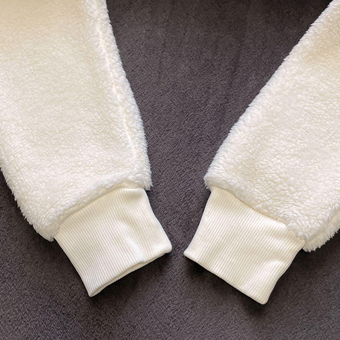 極美品✨ポロラルフローレン ボアパーカー フリース ビッグポニー 現行 白 M