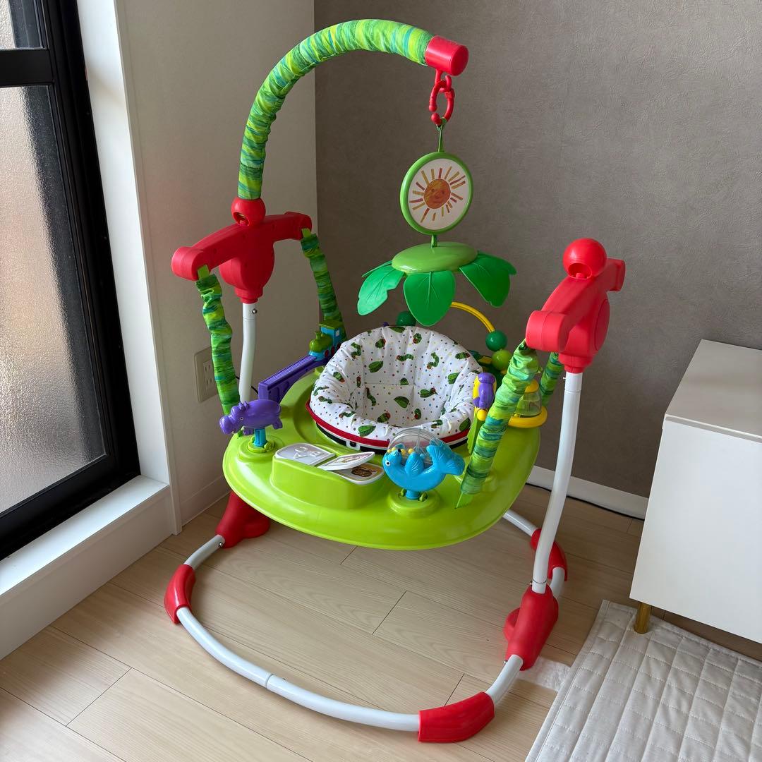 【美品】はらぺこあおむし　アクティビティジャンパー　ジャンパルー　日本育児