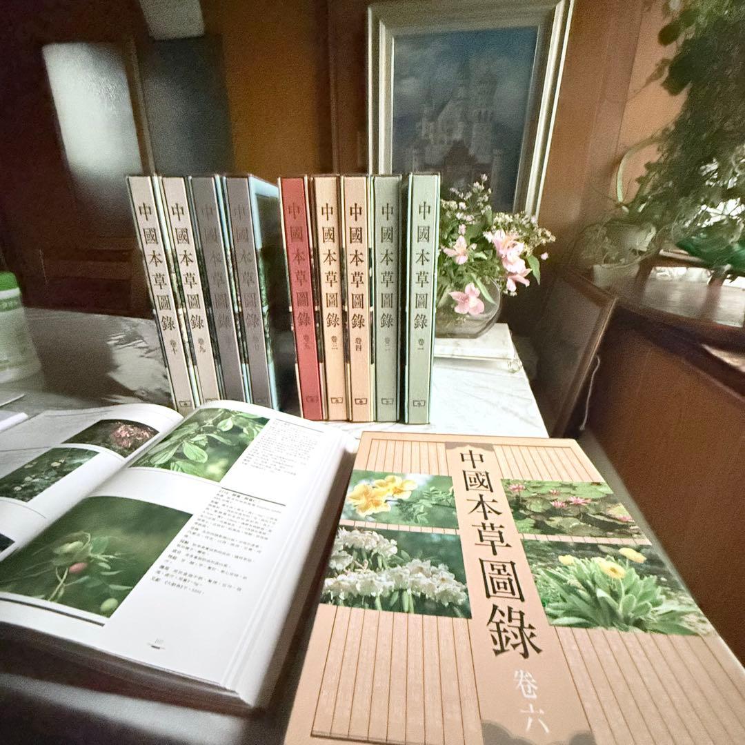 超限定1月13日20時迄‼️漢薬フルカラー『中國本草圖錄』10巻揃￼中国語薬草図鑑