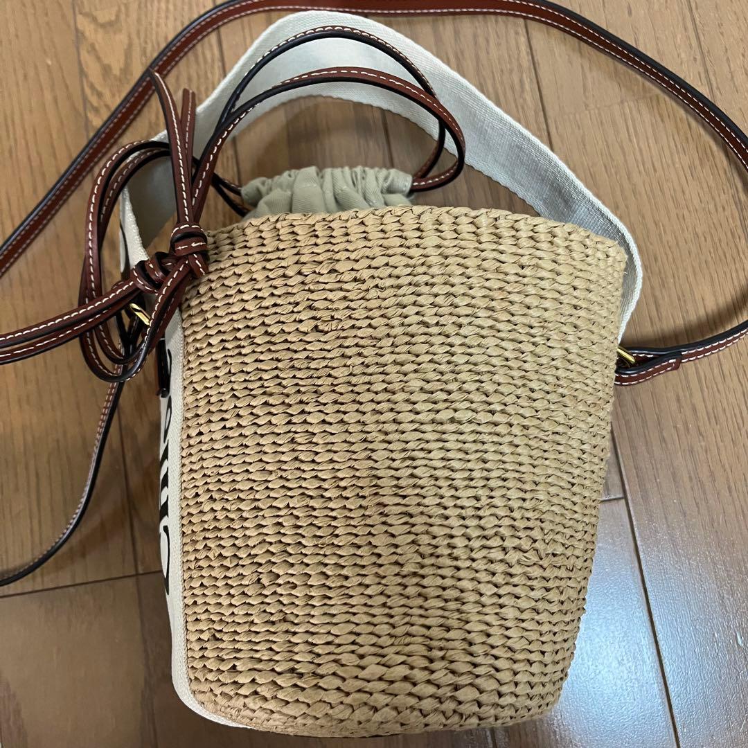 クロエ Chloe WOODYスモールバスケット かごバッグ