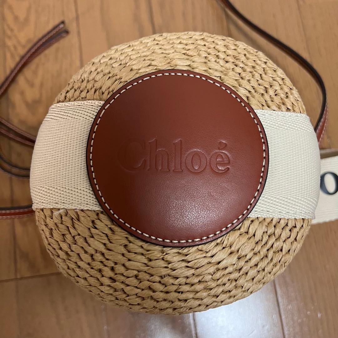 クロエ Chloe WOODYスモールバスケット かごバッグ